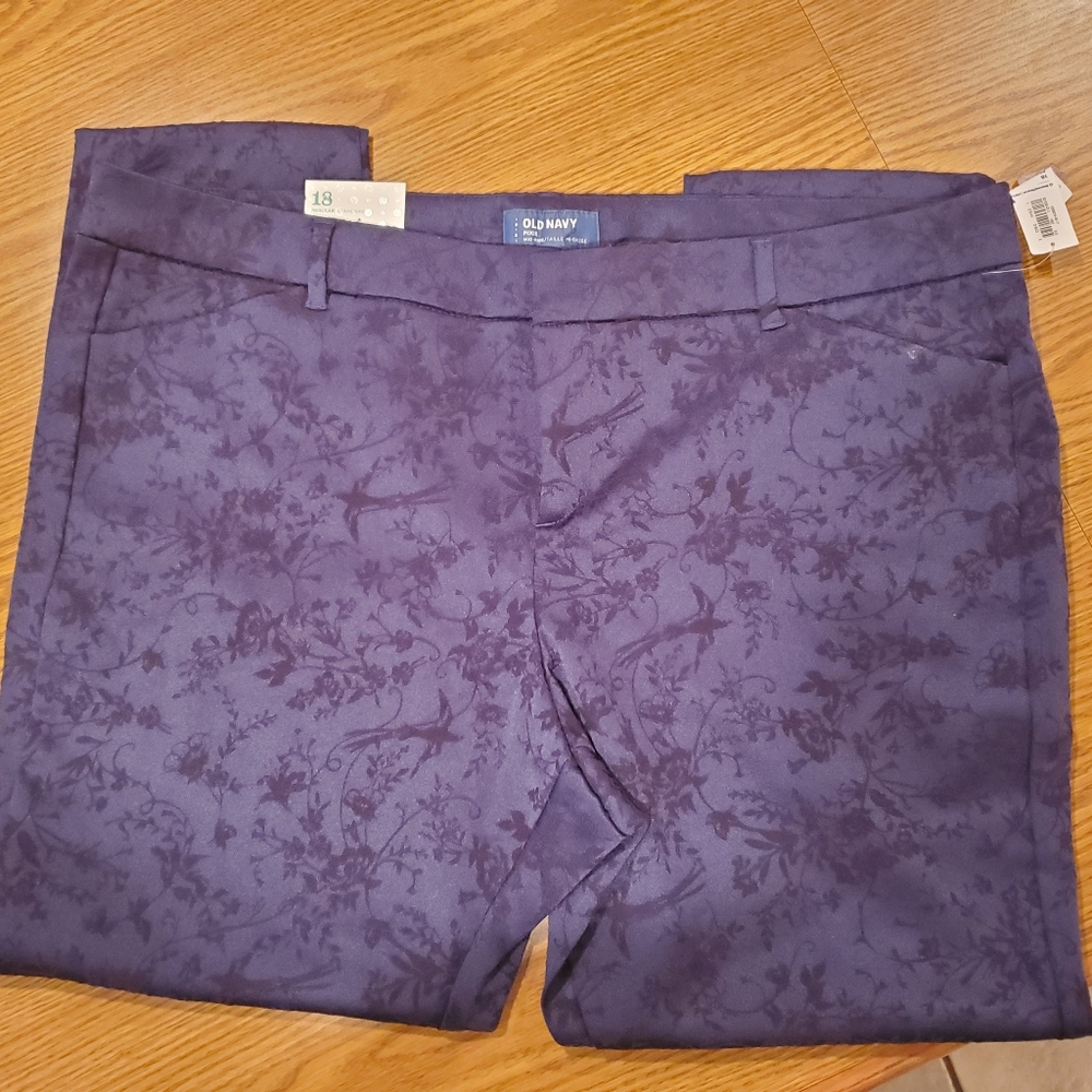 NWT Navy Blue and Black Old Navy Pants